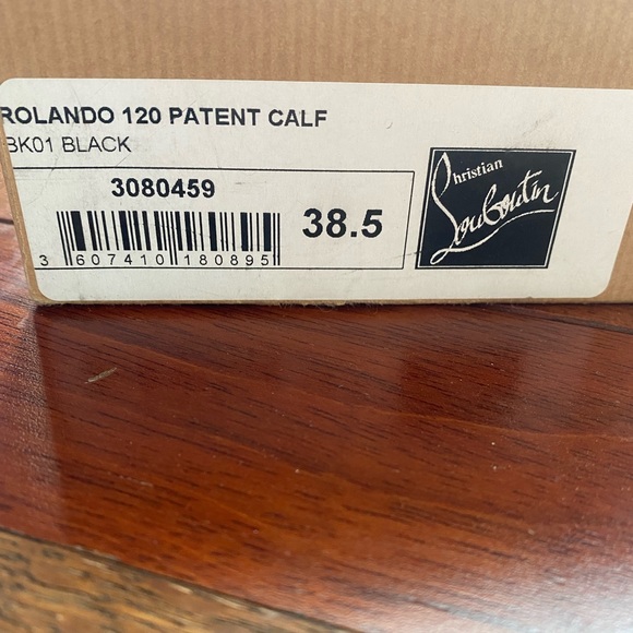 Christian Louboutin Rolando 120, size 38 1/2 - Picture 6 of 7